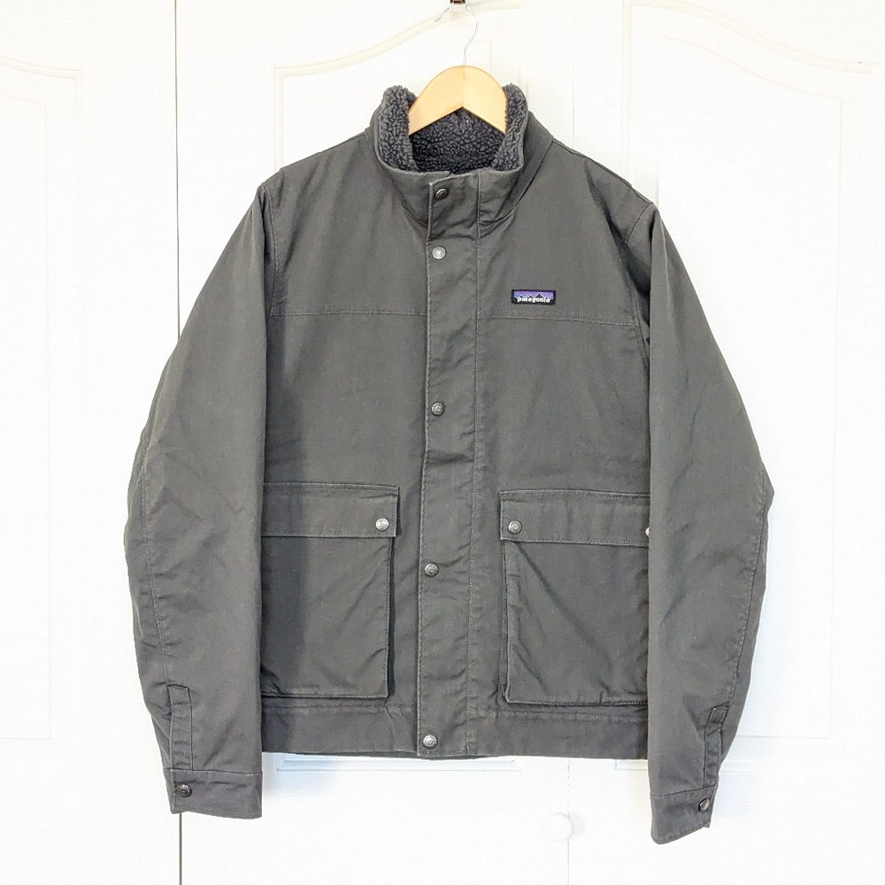 NWT Patagonia Mens Maple Grove Canvas Jacket Forge Grey Size M - Picture 1 of 16